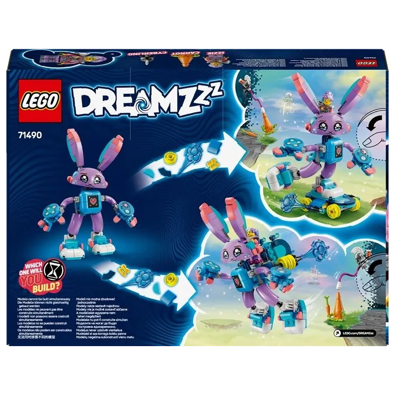 Konstruktors LEGO DREAMZzz Izzie un spēļu zaķis Bunchurro 71490, 252 gab.