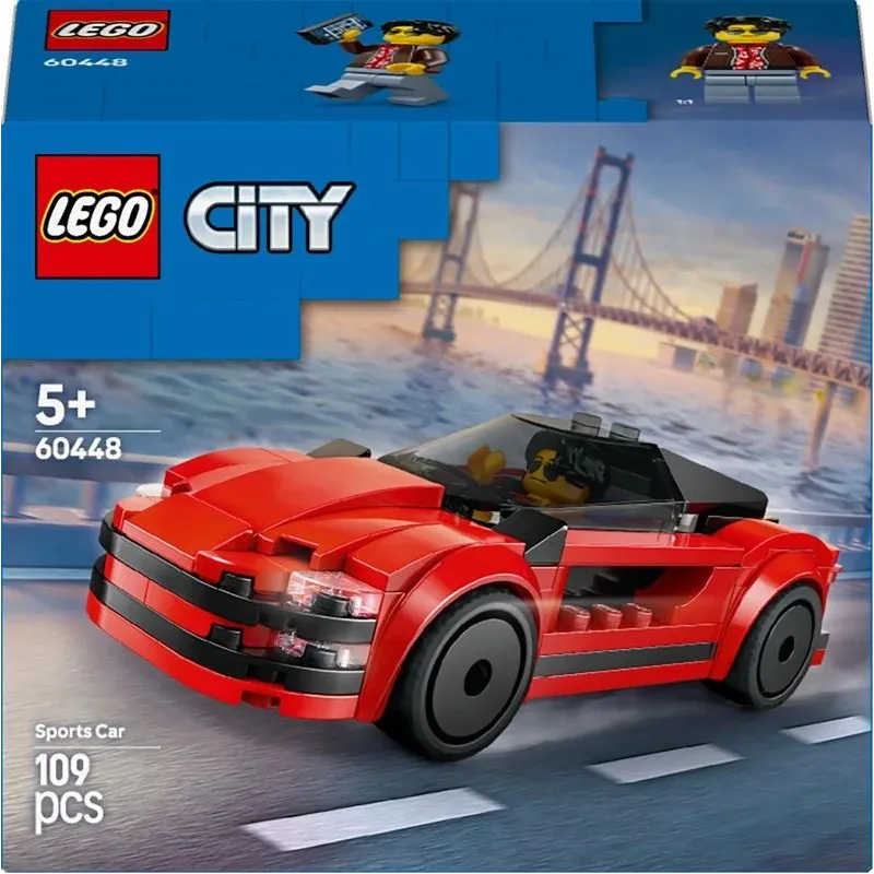 Konstruktorius LEGO City Raudonas sportinis automobilis 60448, 109 vnt.