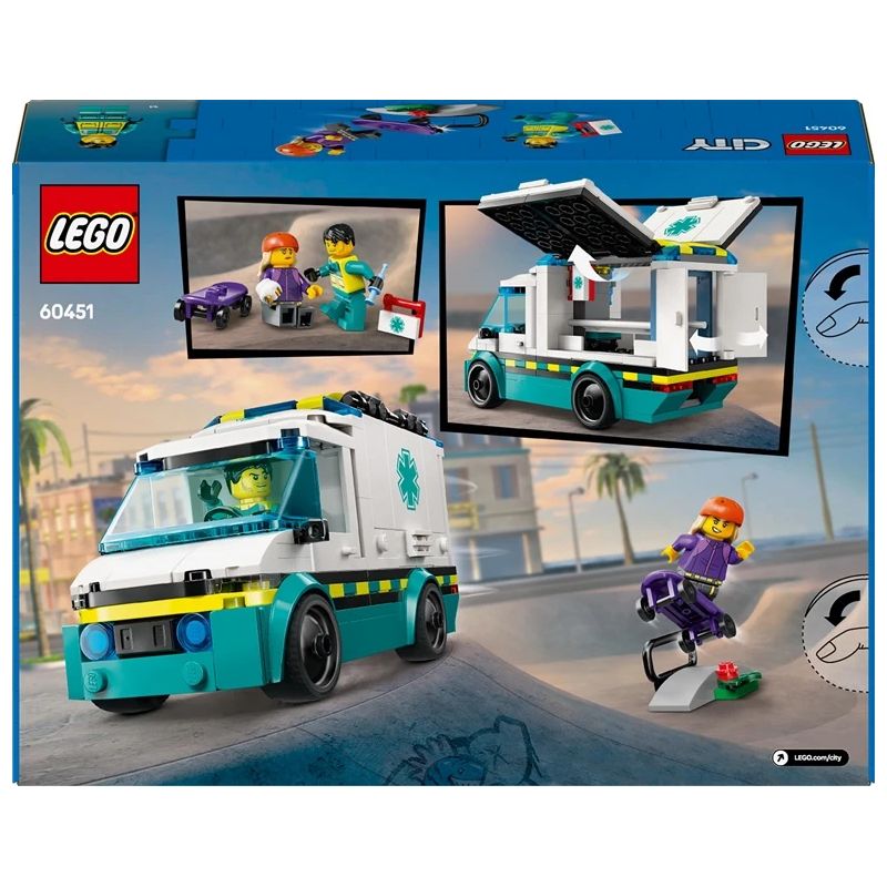 Konstruktors lego ātrā palīdzība 60451