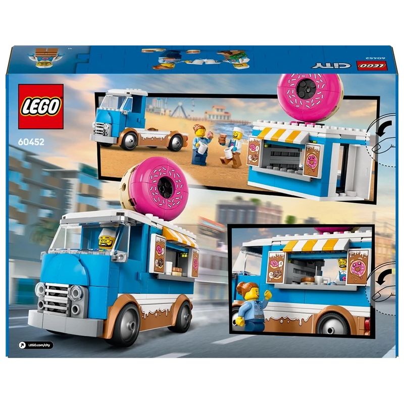 Konstruktors LEGO City Doughnut Truck 60452. 196 gab.