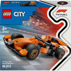 LEGO City F1 Driver with McLaren Race Car 60442. 86 vnt.
