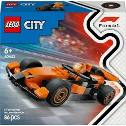 Konstruktor LEGO City F1 sõitja McLareni võistlusautoga 60442, 86 tk
