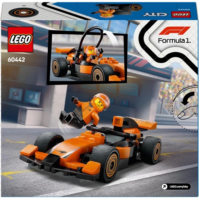 LEGO City F1 Driver with McLaren Race Car 60442. 86 vnt.