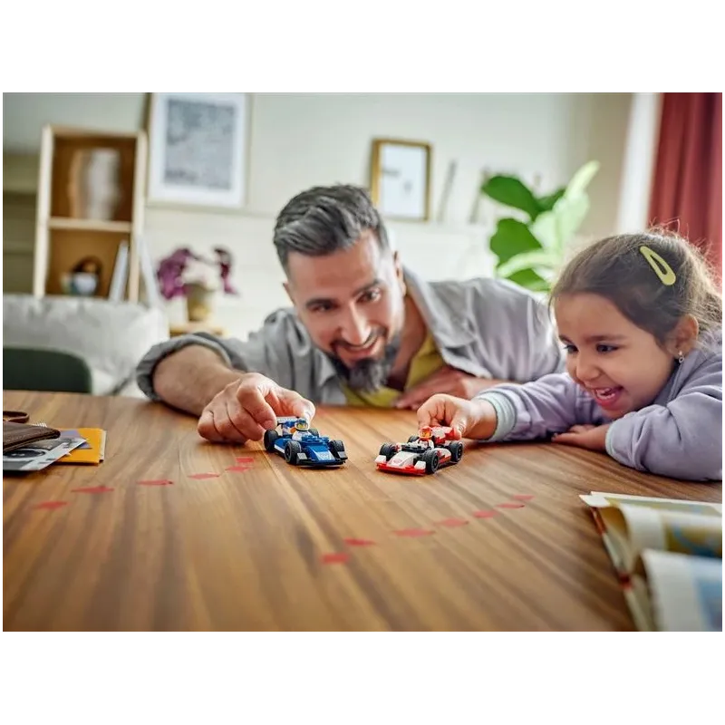 Konstruktors LEGO City F1 Williams Racing un Haas F1 sacīkšu auto 60464, 92 gab.