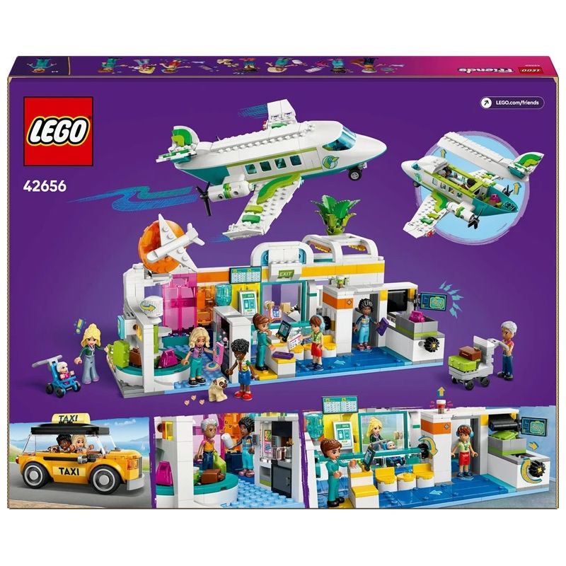 Konstruktors LEGO Friends Hārtleikas pilsētas lidosta un lidmašīna 42656, 958 gab.