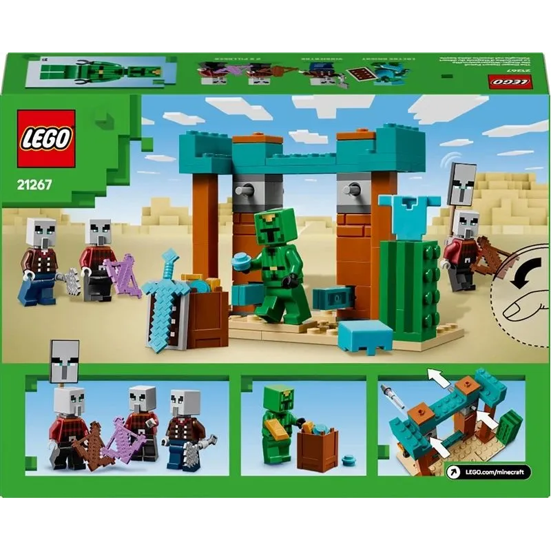 Konstruktors LEGO Minecraft Laupītāju tuksneša patruļa 21267, 105 gab.