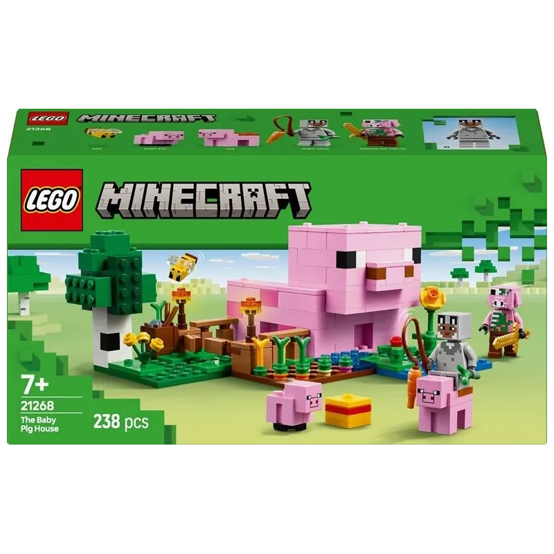 LEGO Minecraft The Baby Pig House 21268. 238 vnt.