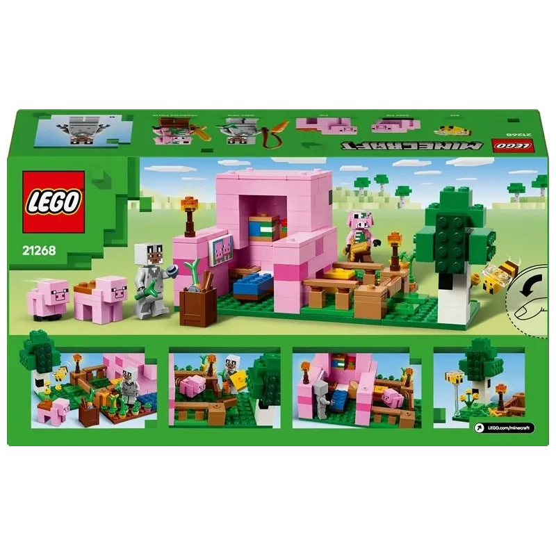Konstruktors LEGO Minecraft Cūkas mazuļu māja 21268, 238 gab.
