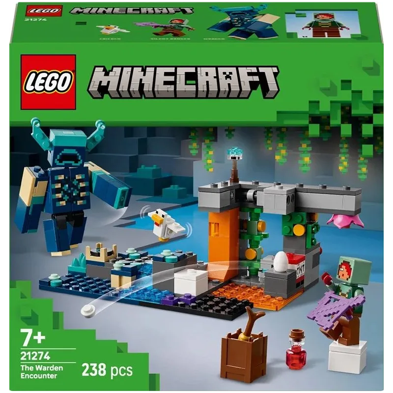 Konstruktors LEGO Minecraft Sastapšanās ar uzraugu 21274, 238 gab.