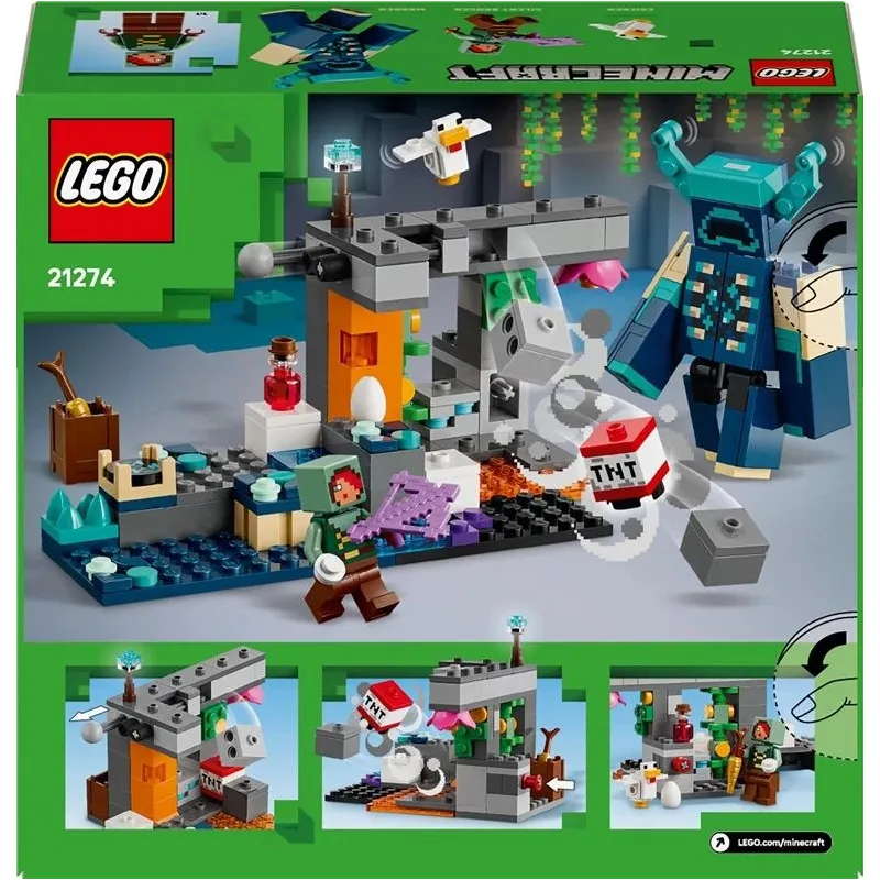 Konstruktors LEGO Minecraft Sastapšanās ar uzraugu 21274, 238 gab.