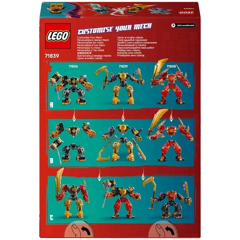 Konstruktorius LEGO Ninjago Arino Spinjitzu kovos robotas 71839, 213 vnt.