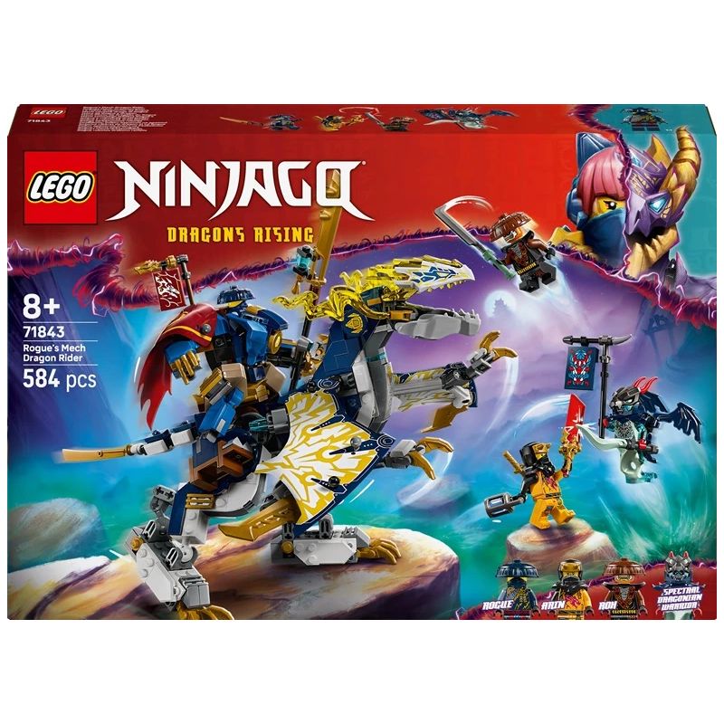 Konstruktors LEGO Ninjago Rogue’s Mech Dragon Rider 71843