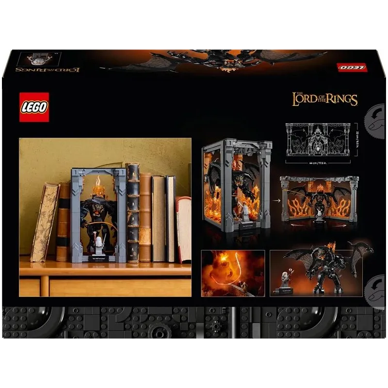 Konstruktors LEGO Icons Gredzenu pavēlnieks: Balroga grāmata-diorāma 10367, 1201 gab.
