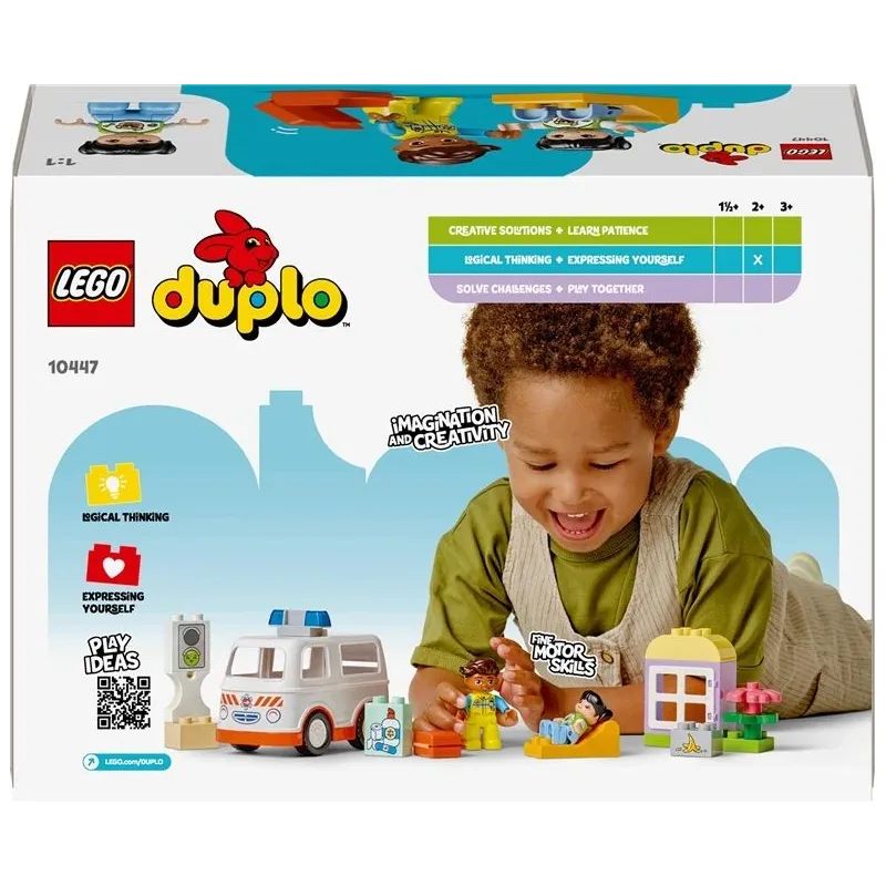 Konstruktors LEGO Duplo Ātrā palīdzība un šoferis 10447, 19 gab.
