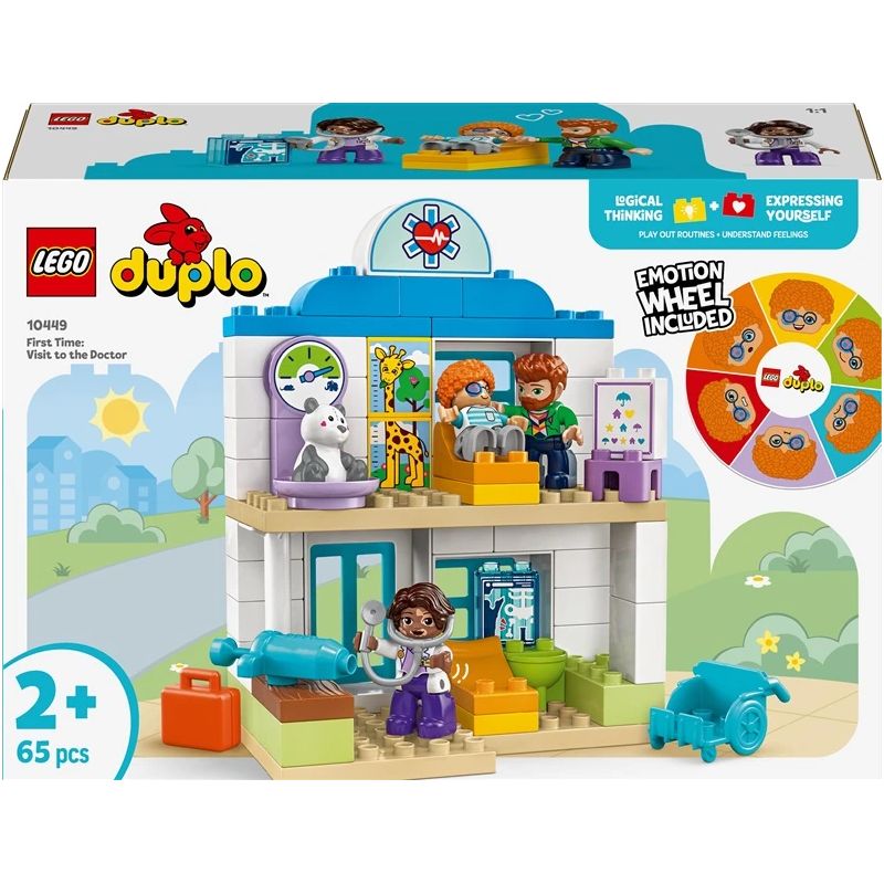 Konstruktors LEGO Duplo Pirmā reize: ārsta apmeklējums 10449, 65 gab.