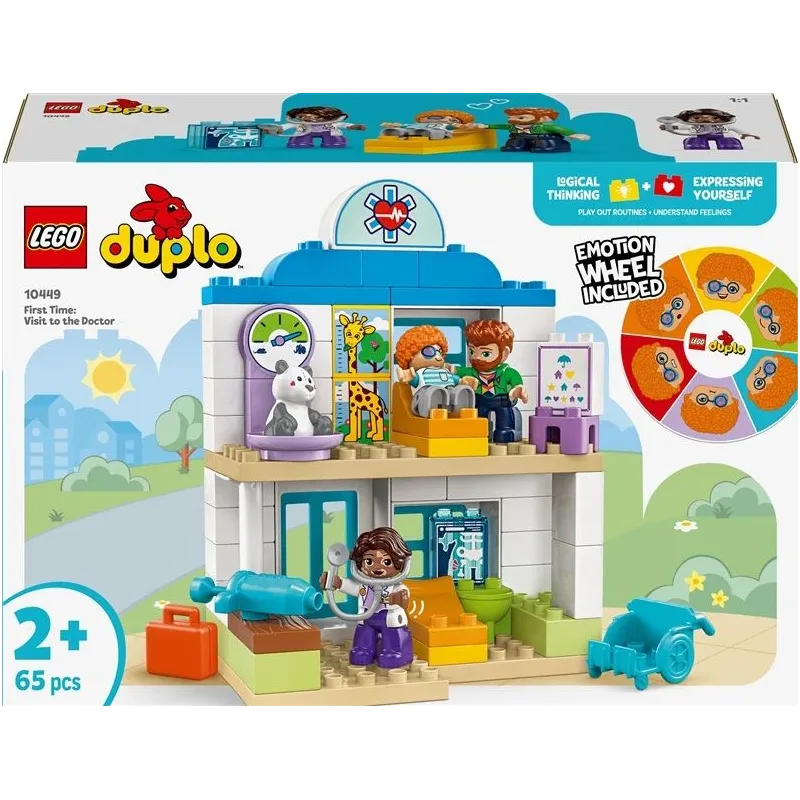 Konstruktors LEGO Duplo Pirmā reize: ārsta apmeklējums 10449, 65 gab.
