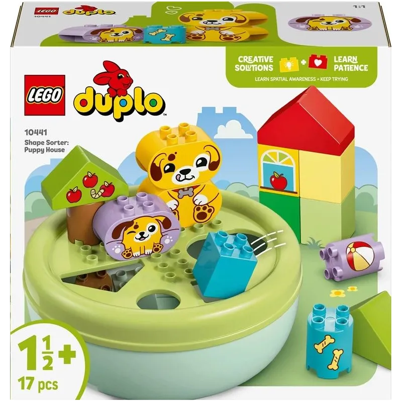 Konstruktor LEGO DUPLO Kujude sorteerimine: kutsika maja 10441, 17 tk