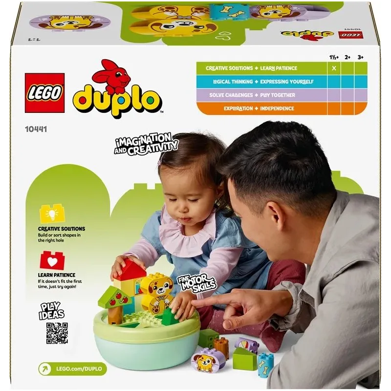 Konstruktor LEGO DUPLO Kujude sorteerimine: kutsika maja 10441, 17 tk