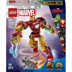 Конструктор LEGO Marvel Iron Man Mech vs. Ultron 76307, 101 шт.