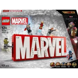 Konstruktorius LEGO Marvel MARVEL logotipas ir minifigūrėlės 76313, 931 vnt.
