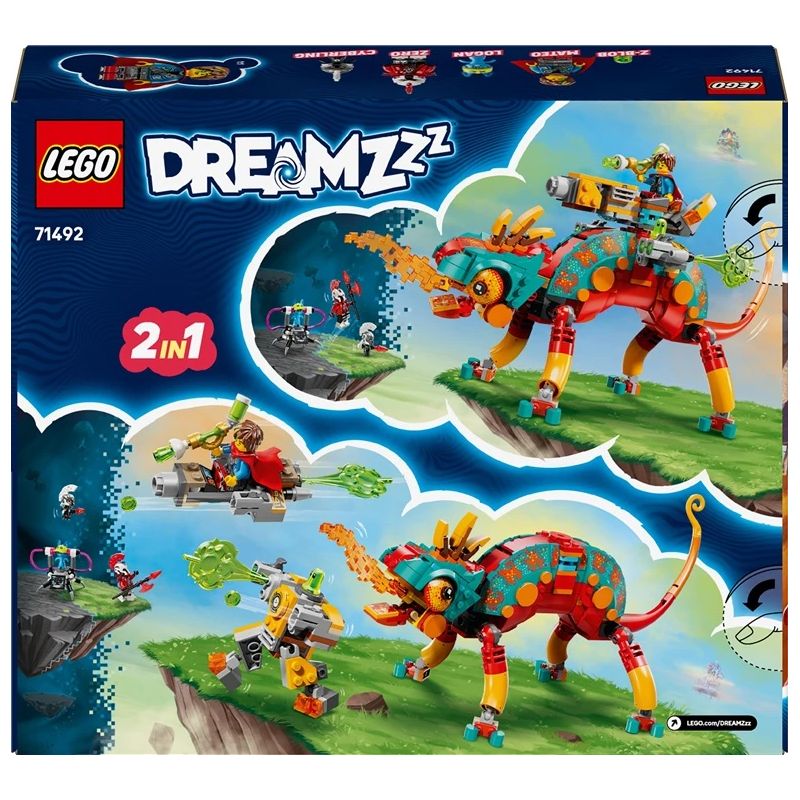 Konstruktorius LEGO DREAMZzz Mateo's Fire Chameleon 71492