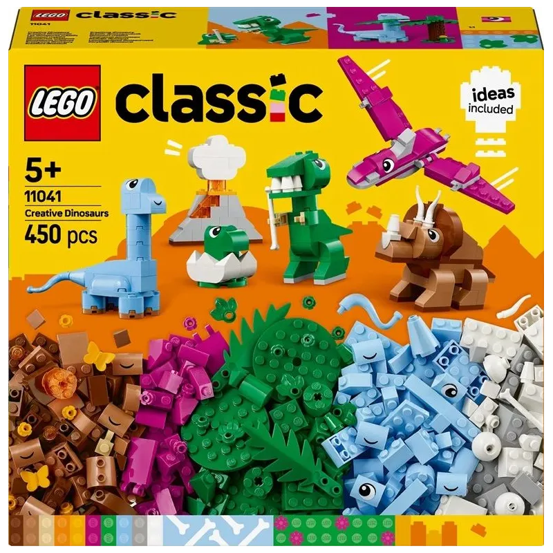 Konstruktors LEGO Classic Radošie dinozauri 11041, 450 gab.