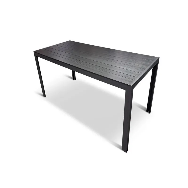 Dārza galds Domoletti, melna krās., 150 cm x 90 cm x 65 cm