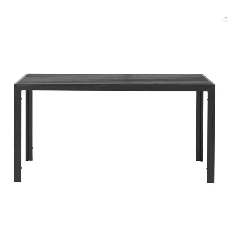 Galds āra naro melns 150x90cm