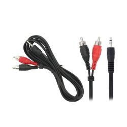 Kabelis audio 3.5mm m-2rca m blow 91-297