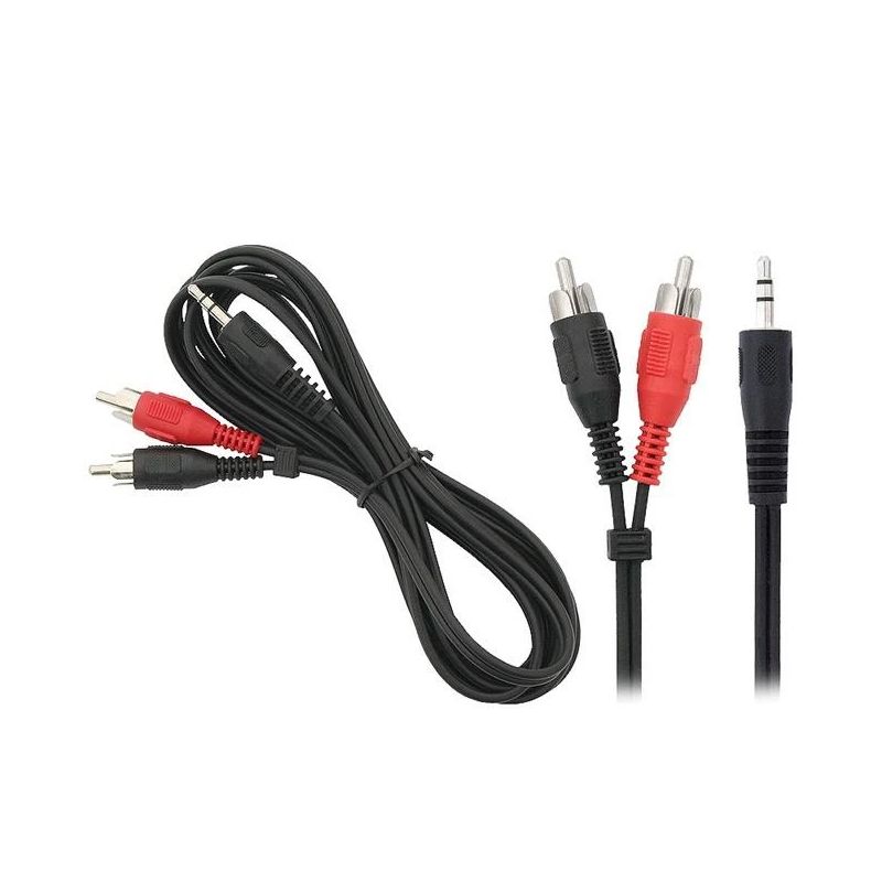 Laidas BLOW 3.5mm M. 2xRCA M. 1.2m. juodas 91-297