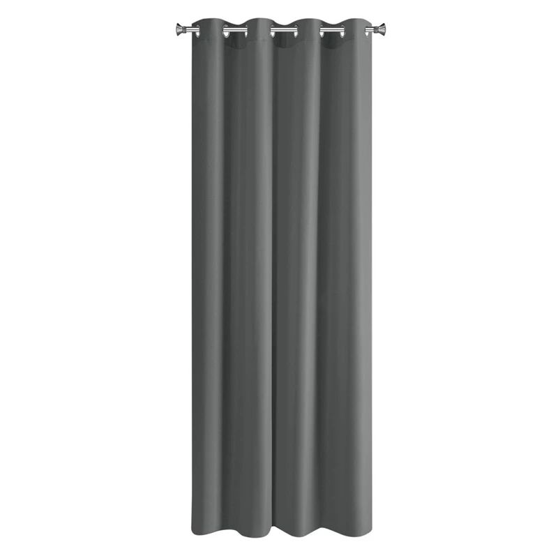 Užuolaida Rita pilka. žiedai 140x250 cm