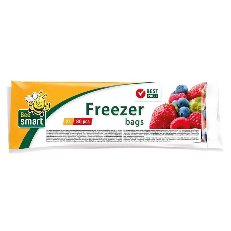 Saldēšanas maisiņi Bee Smart. 2 l. 80 gab.