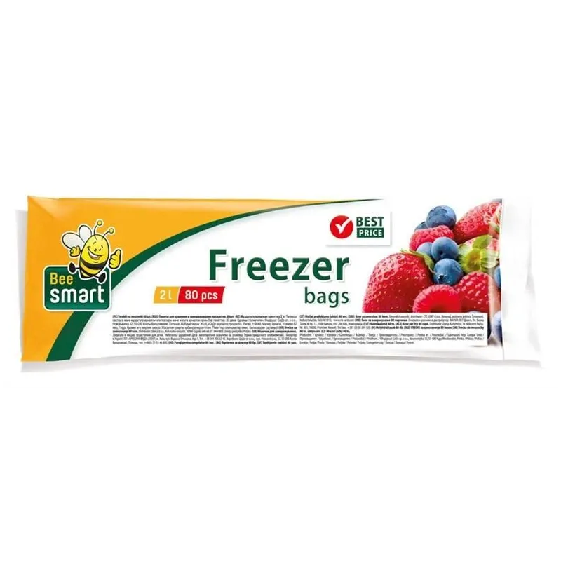 Saldēšanas maisiņš Bee Smart 242210, 30 cm x 20 cm, caurspīdīga krās., 80 gab.