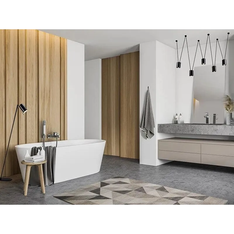 Vannas maisītājs ar dušas komplektu Ferro Zicco BZI11, hroma krās.