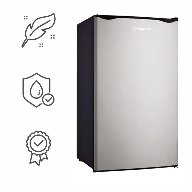 Manta MM520PS Fridge 91L Silver Inox-Black