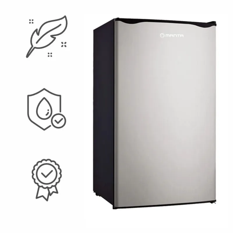Manta MM520PS Fridge 91L Silver Inox-Black