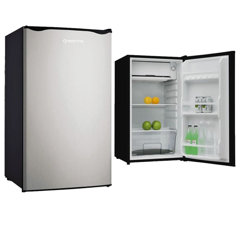 Manta MM520PS Fridge 91L Silver Inox-Black