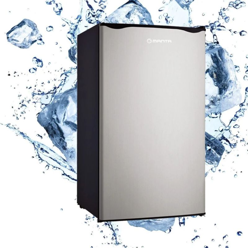 Manta MM520PS Fridge 91L Silver Inox-Black
