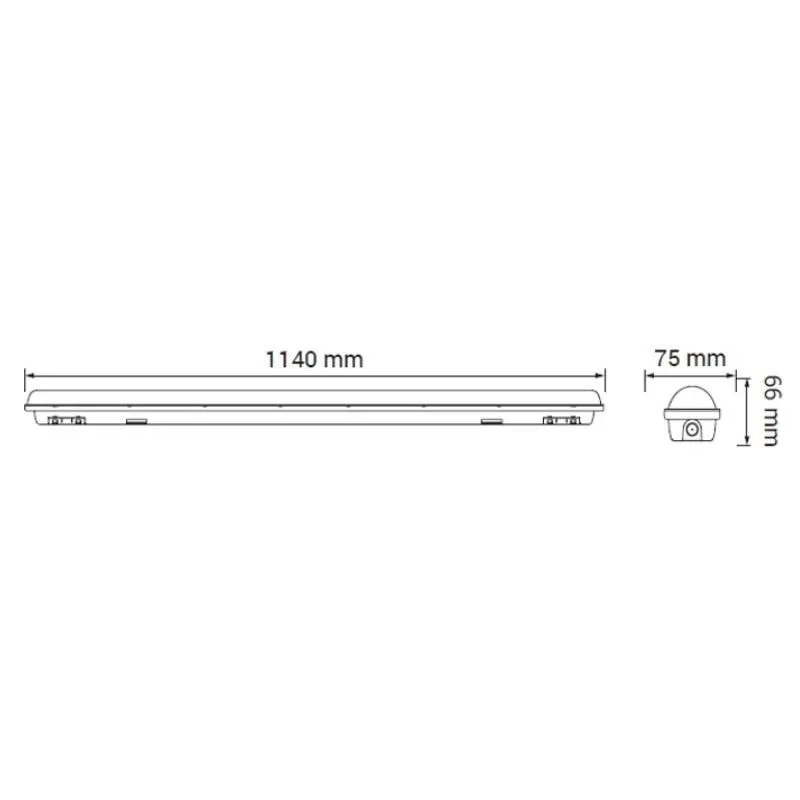 Valgusti Oro Bali, lagi, 50 W, 5750 lm, 4000 °K, IP65