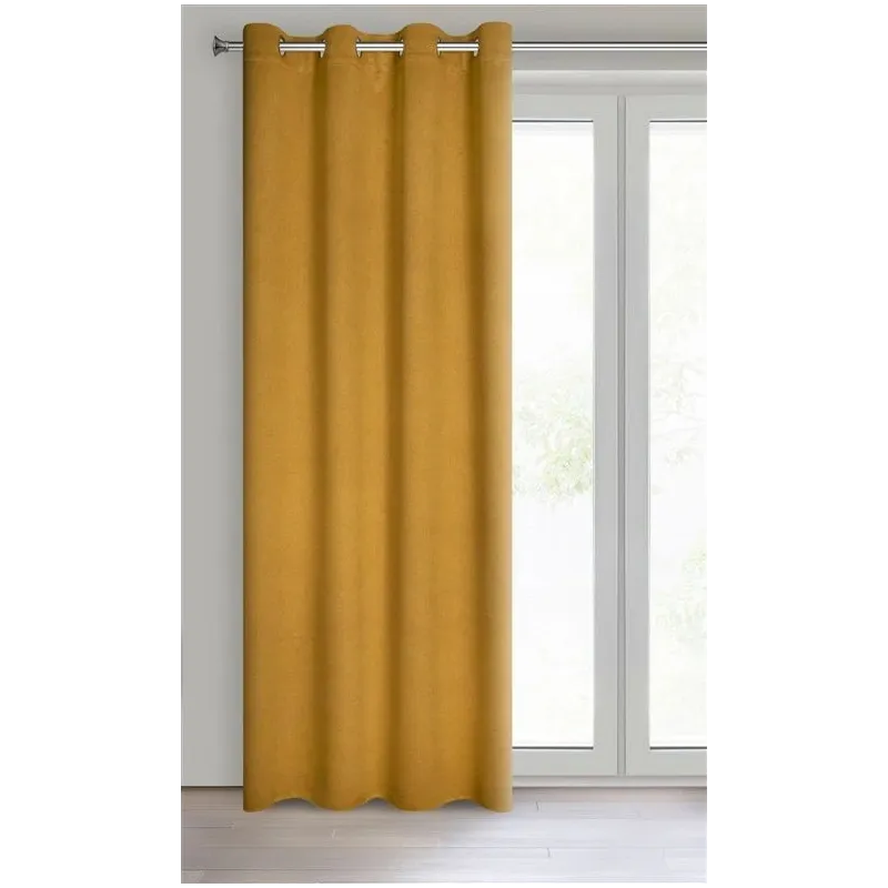 Užtemdanti užuolaida Mariall ZKFJ-05 Carlo, garstyčių sp., 135 cm x 250 cm
