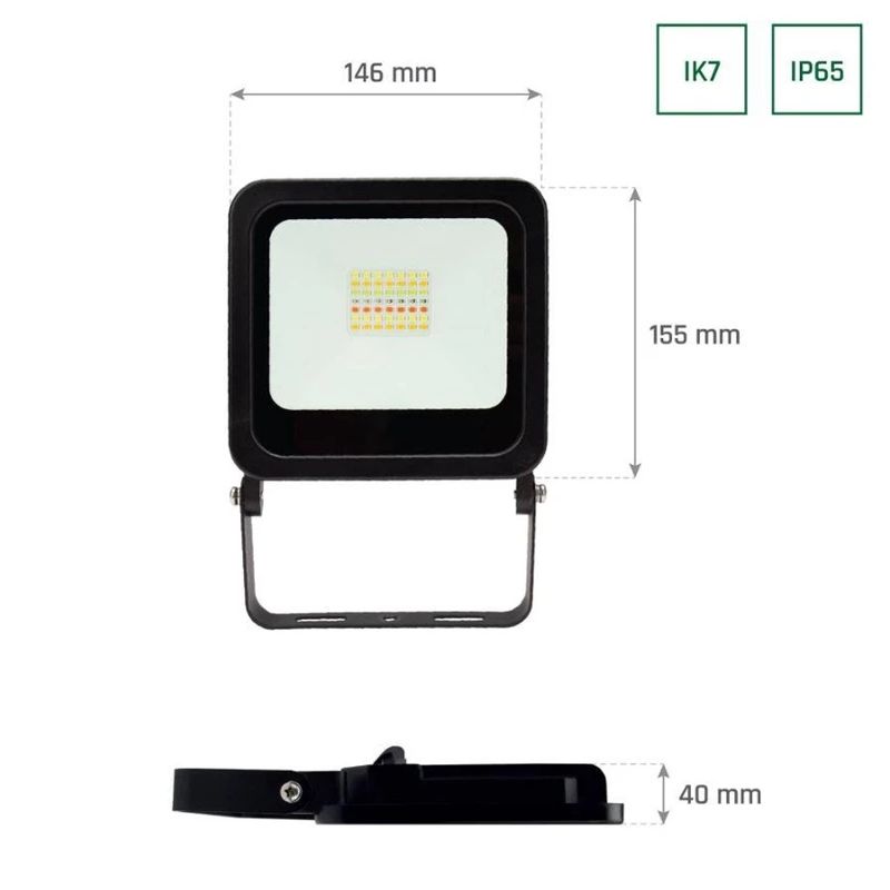 Nutikas prožektor led wifi 24w 1800lm ip65 tw rgb