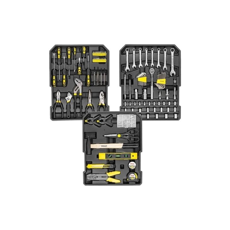 Instrumentu komplekts ar koferi WMC TOOLS 186 gab