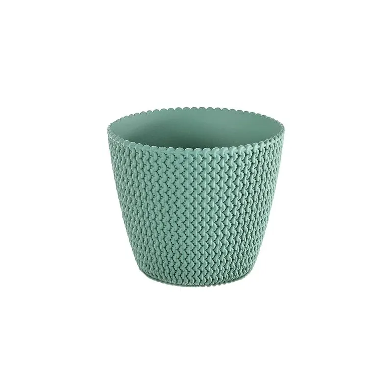 Puķu pods Prosperplast Splofy DSP190, plastmasa, zaļa krās.