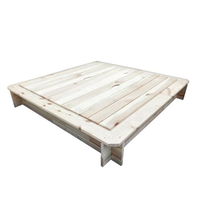 Smėlio dėžė su dangčiu Dobar KC11060. 119 x 119 x 20 cm