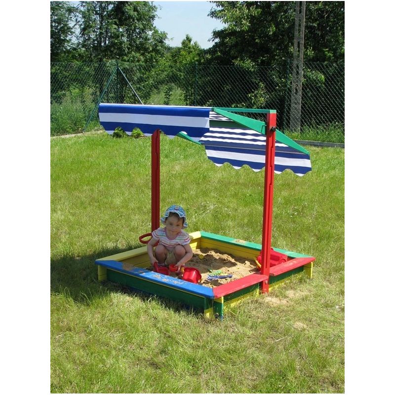 Smėlio dėžė su stogeliu Dobar KC11260. 118 x 118 x 120 cm