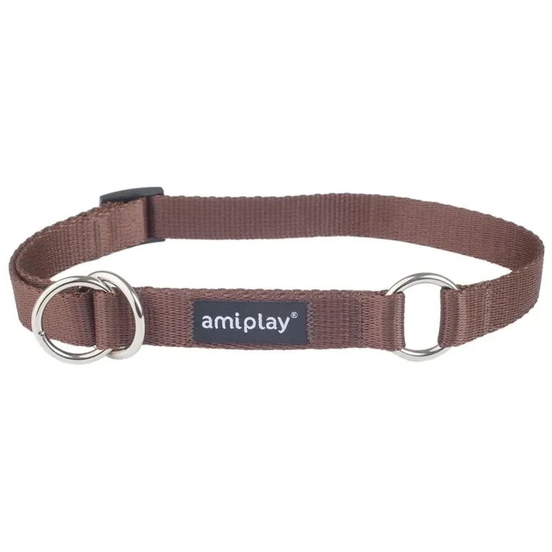Antkaklis šunims Amiplay Basic, ruda sp., 350 - 500 mm x 20 mm, L