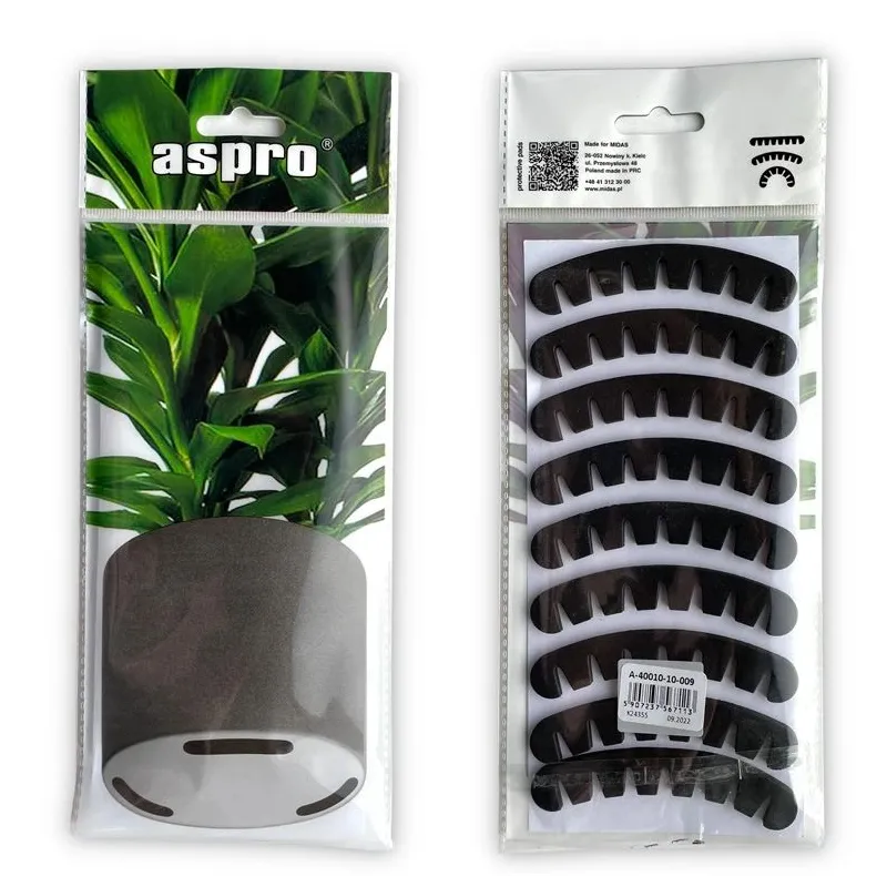 Padukai vazonams Aspro, juoda sp., 9 vnt.