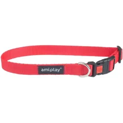 AMIPLAY BASIC Dog Collar, red, 350–500 mm, 20 mm