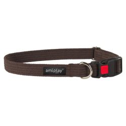 Siksniņa kakla cotton m brūna 35-50-2