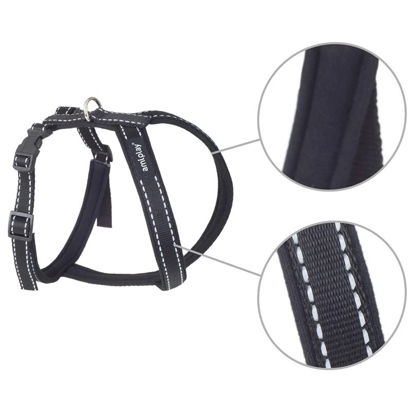 Krūšu siksna amiplay melna 34-43-34cm